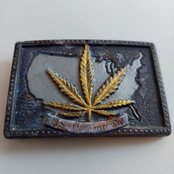 Belt Buckle America Plant Vintage - Picture 1 of 4